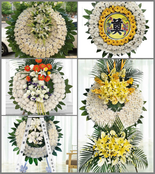 安徽安庆市怀宁县马庙镇郑河村花圈速递